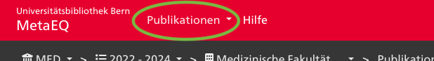 Publikationsansicht im Menü
